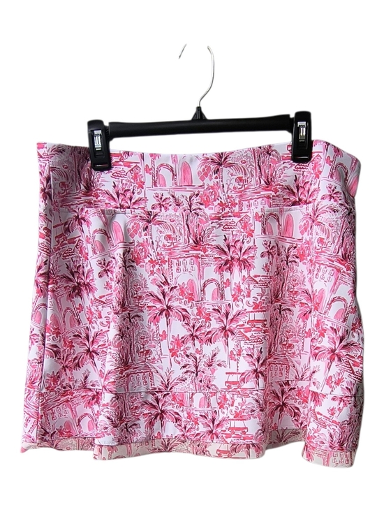 Stella Parker Pants - Stella Parker Pink Tropical-Print Women’s Dry Fit Golf Tennis Skort XL